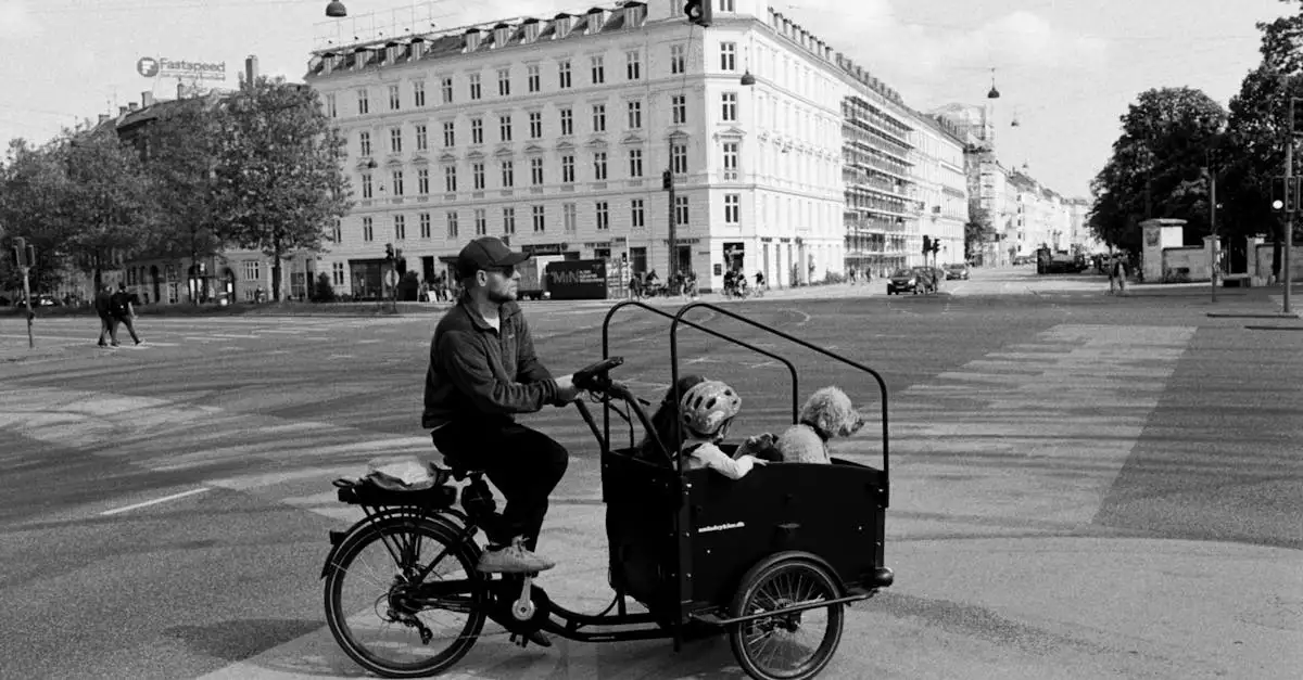 Lej en ladcykel til transport og familieudflugter